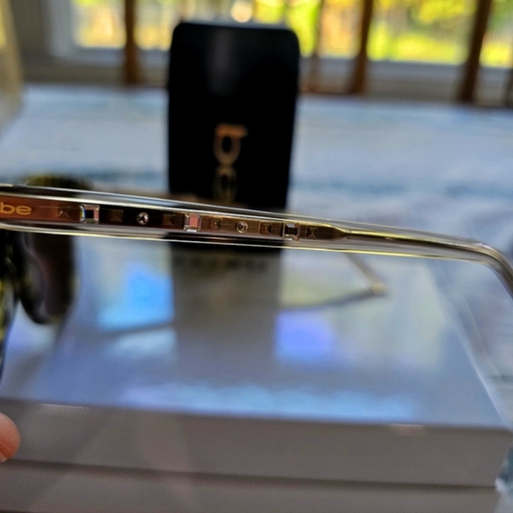 Bebe Brown/Green/Gold Sunglasses - Picture 2 of 7